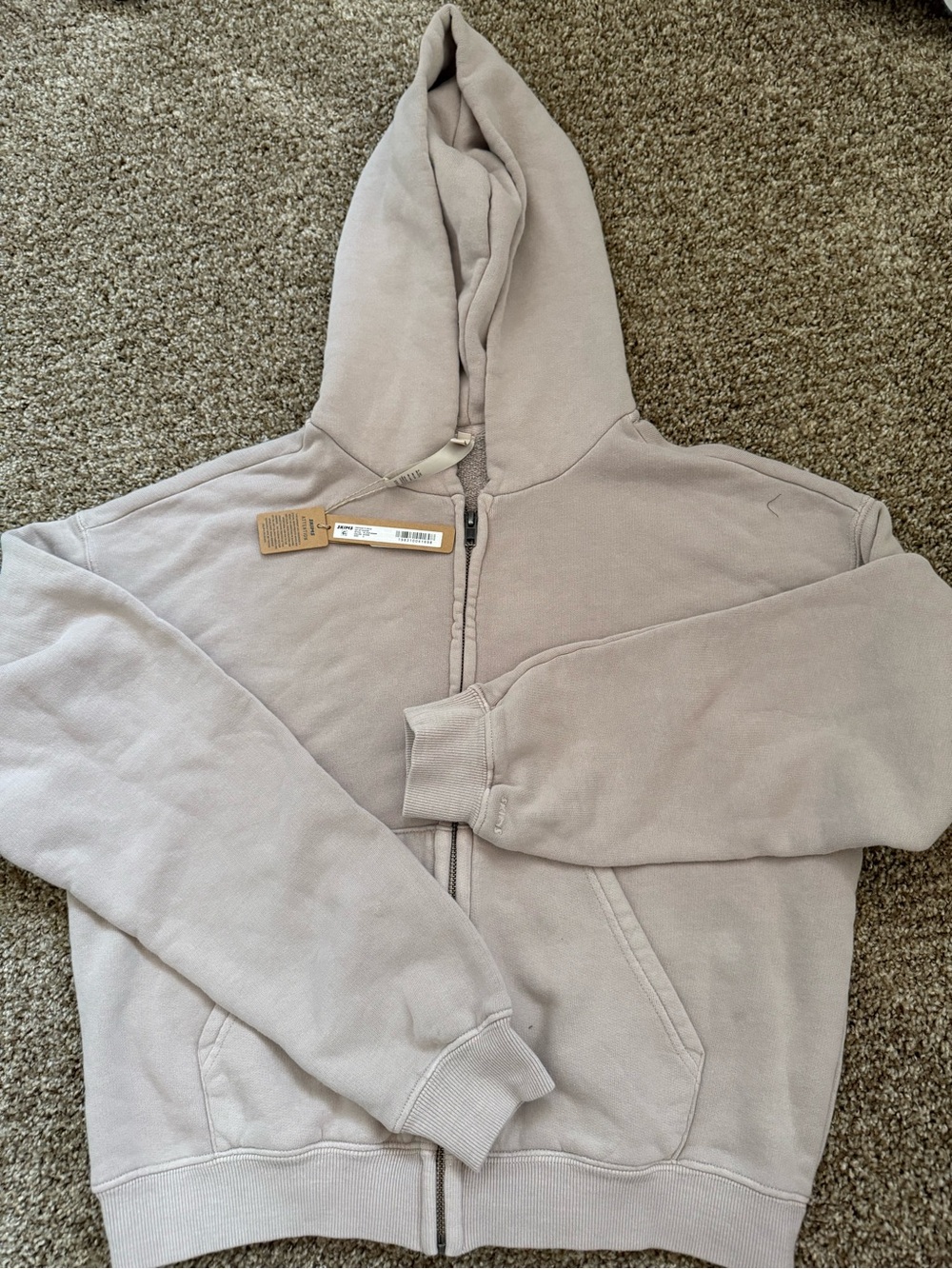 SKIMS STONE ZIP UP